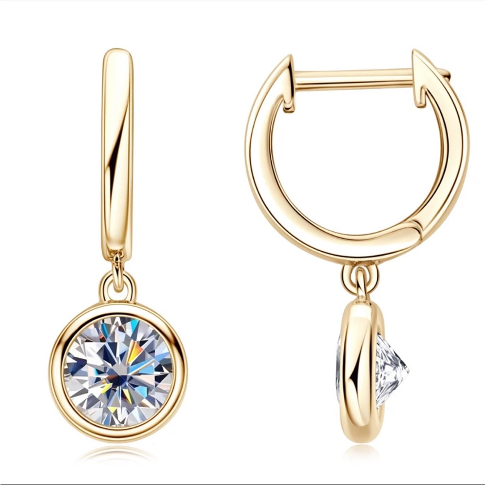 Zales Gold and Silver Hoop Earrings